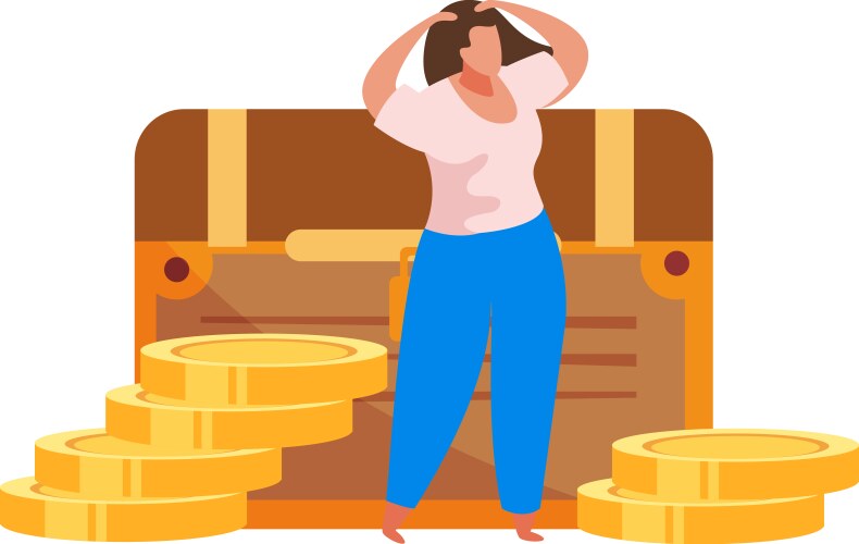 Drawing hobby flat composition Royalty Free Vector Image