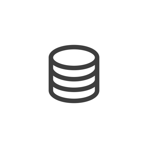 Database server isolated flat web mobile icon vector image