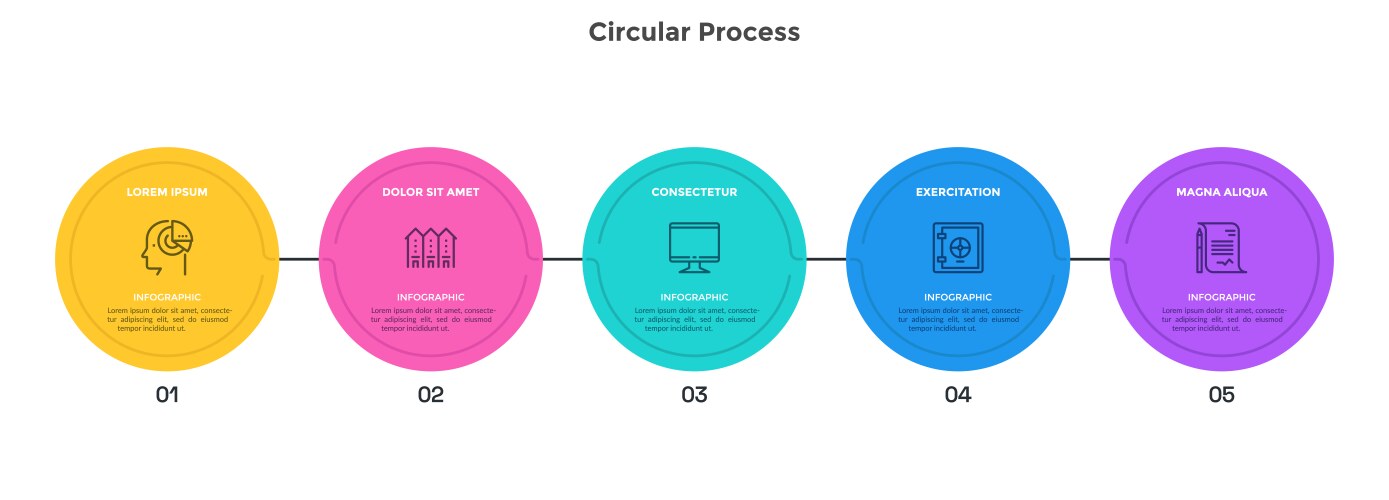 Modern infographic options banner vector image