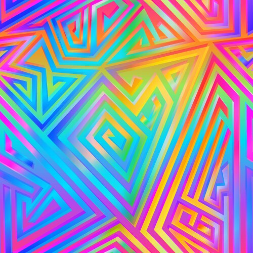 Neon cross geometric seamless pattern Royalty Free Vector