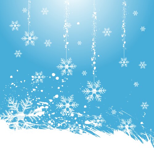 Snow tree Royalty Free Vector Image - VectorStock