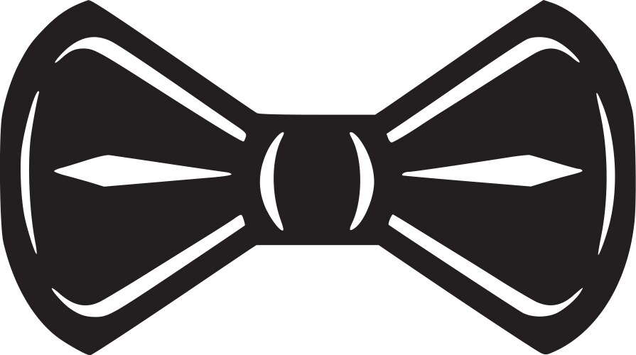 Bow - black and white Royalty Free Vector Image