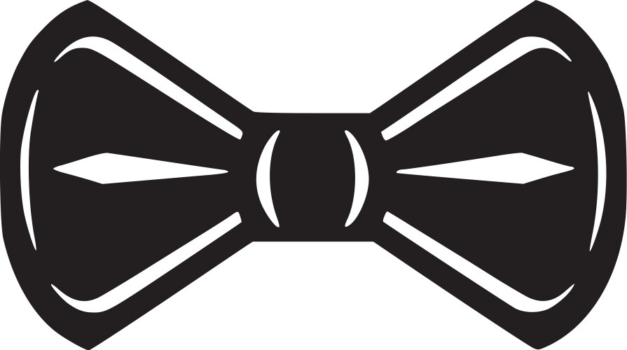 bow - black and white vector image