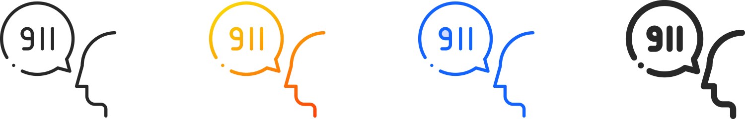 Cells iconthin linear gradient blue stroke Vector Image