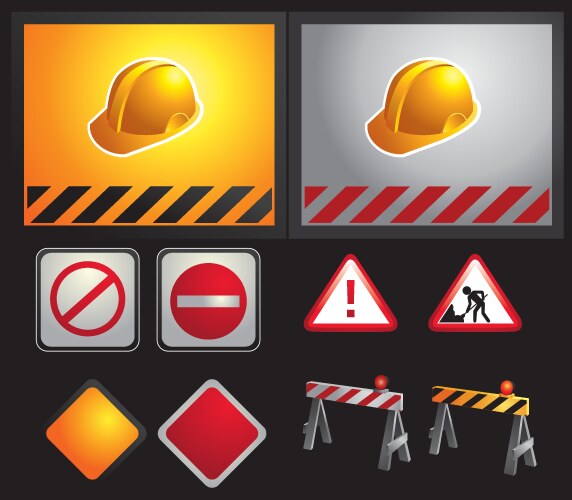 Safety signs Royalty Free Vector Image - VectorStock