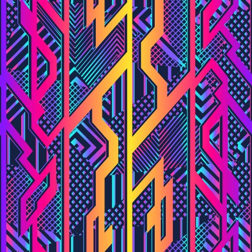 Pink geometric seamless pattern Royalty Free Vector Image