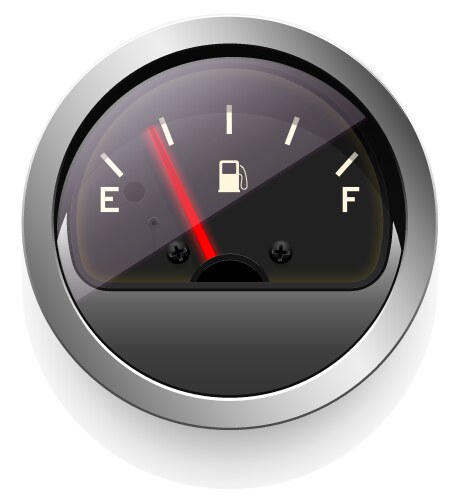 Analog indicator with an arrow the device vector image