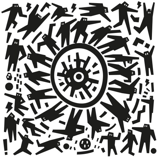 Dancing and singing people big set Royalty Free Vector Image