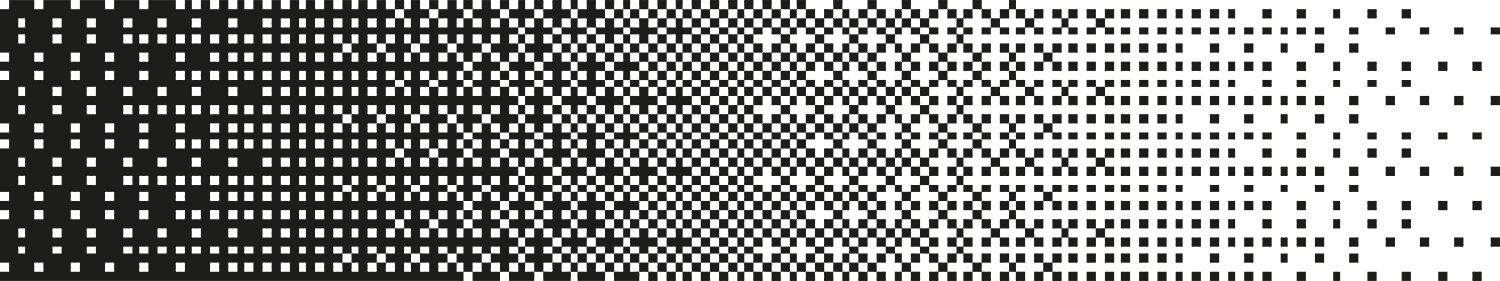 Abstract pixel pattern with fading dots vector image