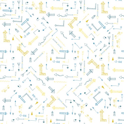 Hand drawn numbers with swirl pattern Royalty Free Vector