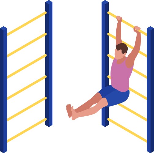 fitness isometric icon vector image