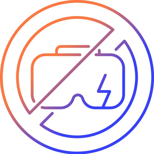 Do not use when broken gradient linear manual vector image
