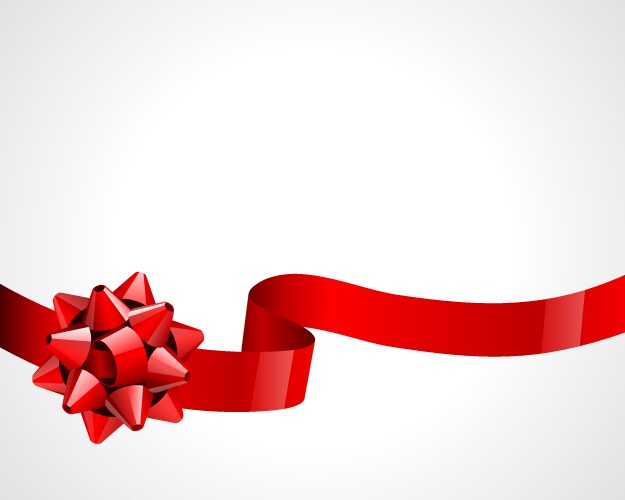 Red ribbon banner set flat Royalty Free Vector Image