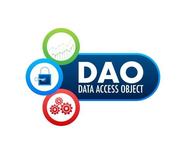 Dao - data access object business concept vector image