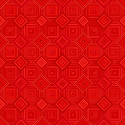Red abstract seamless diagonal square pattern vector image