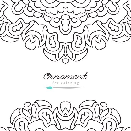 Frame for coloring vector image