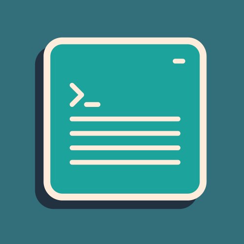 Green software web developer programming code vector image