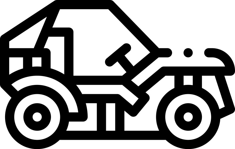 Offset icon thin linear style design isolated vector image