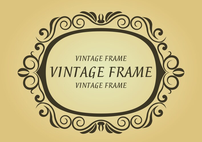 Vintage frame Royalty Free Vector Image - VectorStock