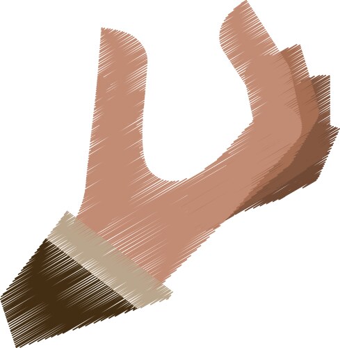 Hand holding something Vector Image