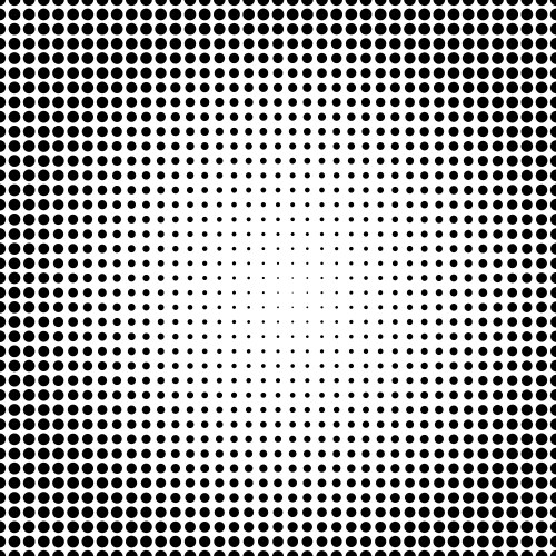 Round dot pattern light effect halftone style vector image