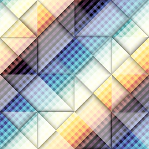 Geometric abstract pattern in low poly style vector image