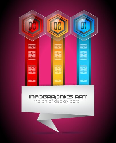 Infographics complex layout with option buttons vector image