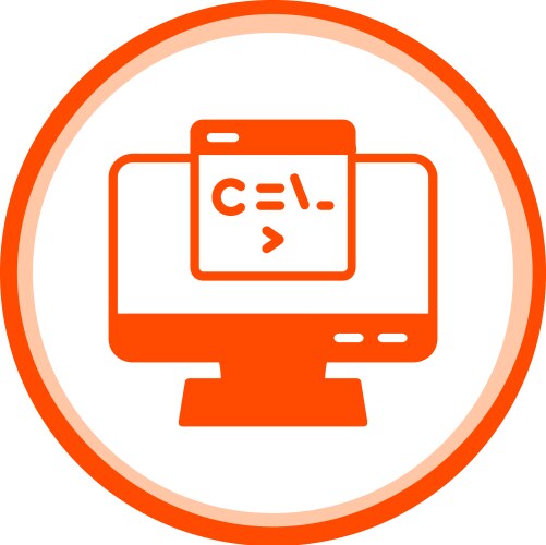 Programming language icon vector image
