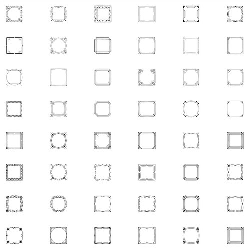 Ornate Floral Border Clip Art Vector Image