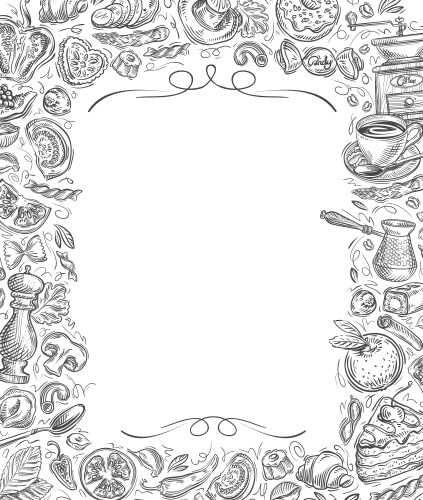 Food & Drink Sketches Vector Image