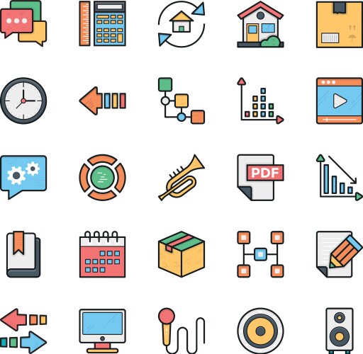 Networking web user interface and internet 16 vector image