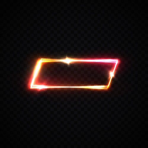 Neon Rounded Rectangle Yellow Transparency Neon Rectangle Transparent Vector Images (over 5,200)