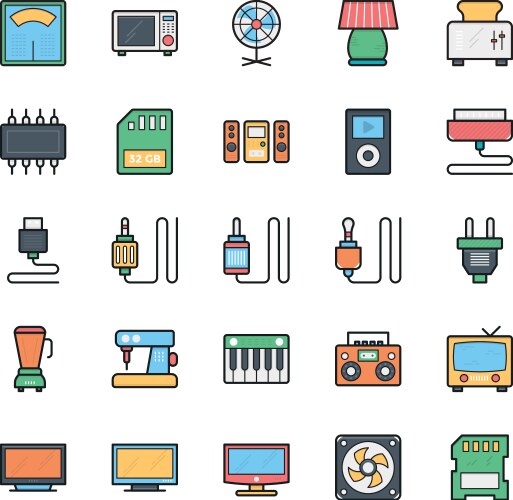 Networking web user interface and internet 17 vector image