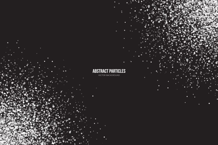 Shimmering White Particle Explosion vector image