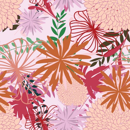 Seamless floral pattern Royalty Free Vector Image