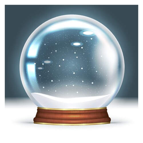 Snow globe Royalty Free Vector Image - VectorStock