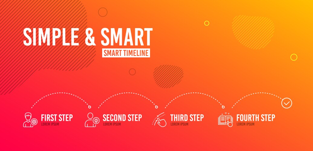 Support swipe up and user idea icons set vektorbild