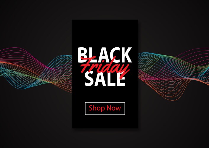 abstract black friday sale background vector image