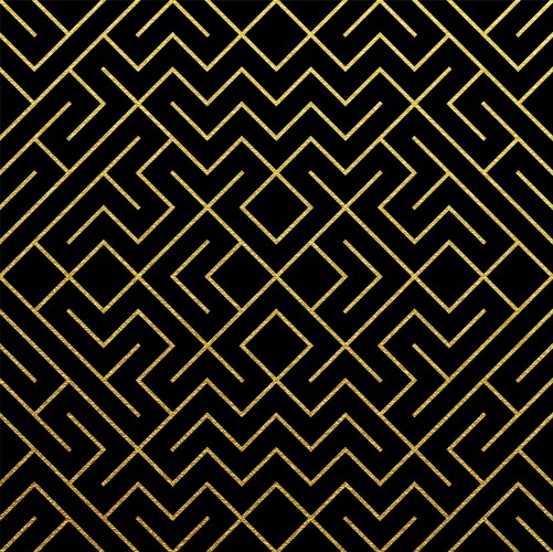 Abstract geometric gold pattern background Vector Image