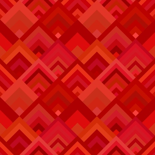 Red seamless diagonal shape pattern - mosaic tile vector image