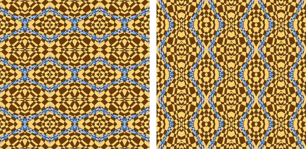 Abstract color grid patterns set checkered vector image