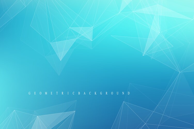 Geometric graphic background molecule Royalty Free Vector