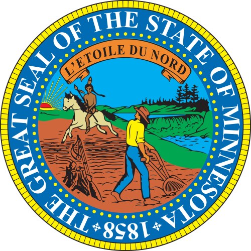 Minnesota State Seal Vector Image