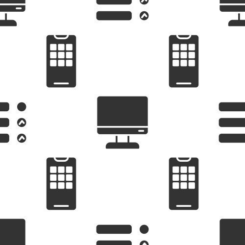 Set task list computer monitor screen and mobile vector image