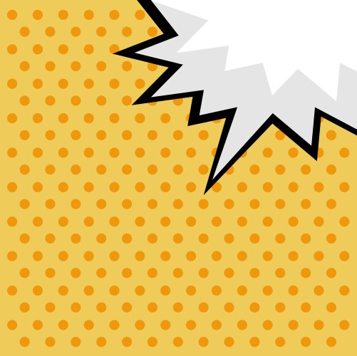 Pop art comic speech bubble Royalty Free Vector Image
