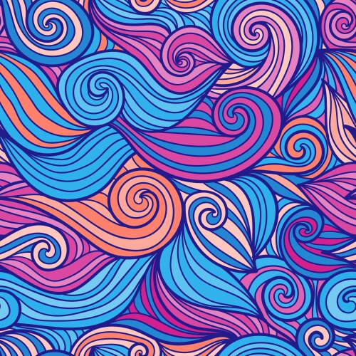Seamless wave pattern Royalty Free Vector Image