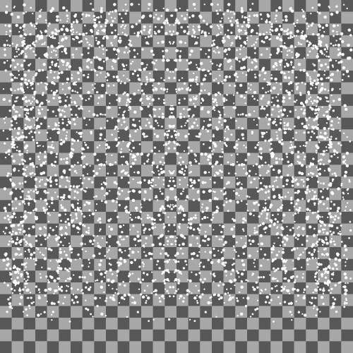 Falling snow on a transparent background Vector Image