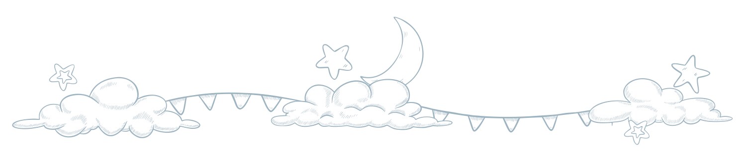 A cloud and star border Vector Image