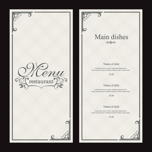 Abstract menu background with some special objects vector image