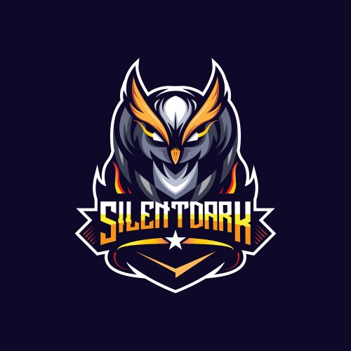 Modern Owl Esports Logo Vector Image